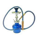 Glass shisha with metal ash catcher