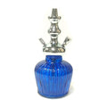 Moksha 12 inch blue glass hookah