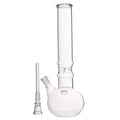 Clear glass ice bong pipe by Moksha – 12 inch premium design