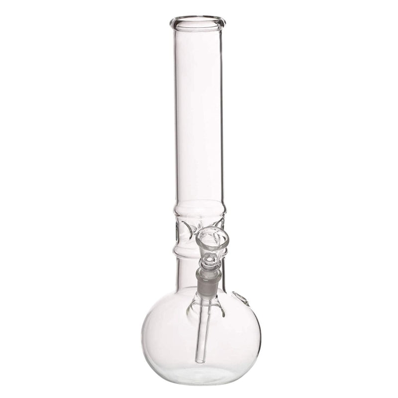 Moksha 12 inch glass ice bong hookah rolling pipe (30cm, clear)