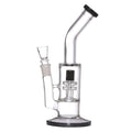 Moksha 12 Inch Black Glass Percolator Bong – 30cm Smooth Hits Moksha Bongs
