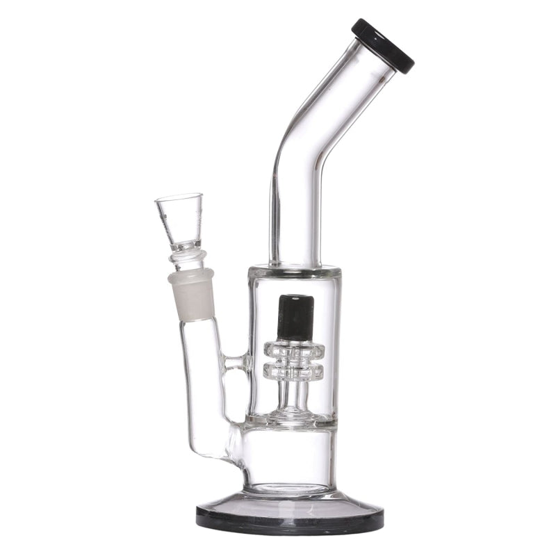 Moksha 12 Inch Black Glass Percolator Bong – 30cm Smooth Hits Moksha Bongs