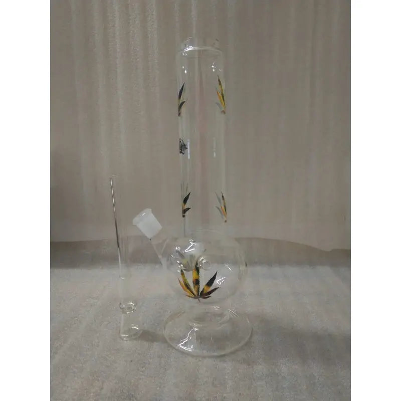 Moksha 12 Inch Glass Shooter Bong
Multi Color Leaf Glass Bong
