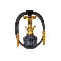 Ceramic bowl hookah with metal ash plate