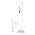 Glass hookah bong with print