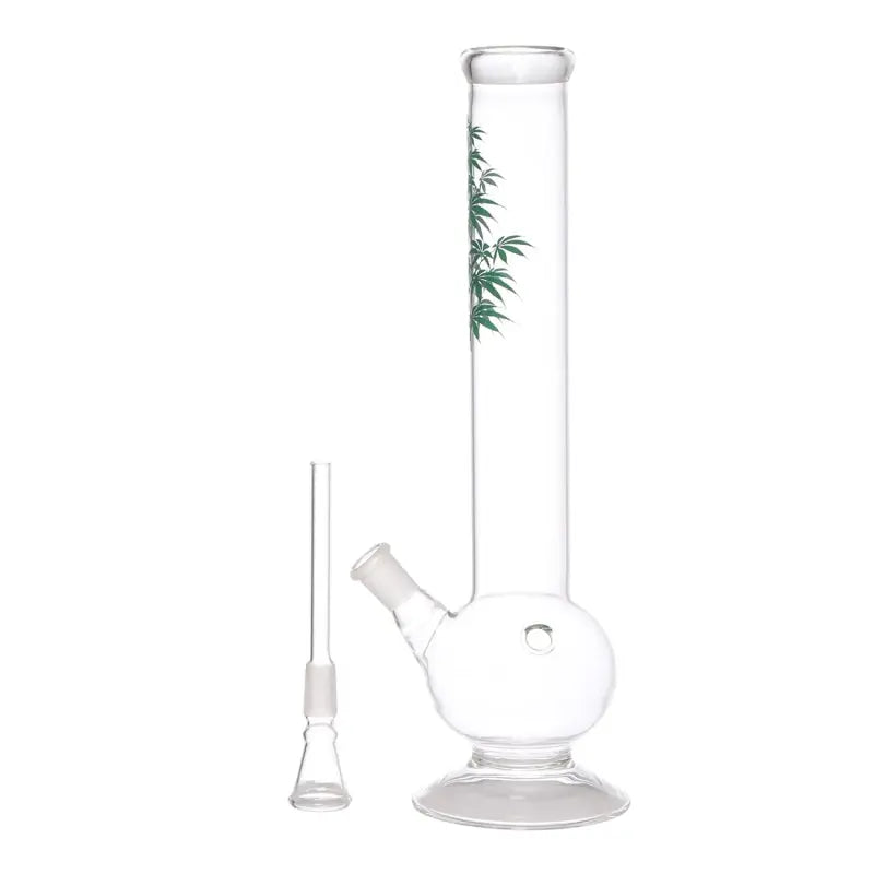 Glass hookah bong with print