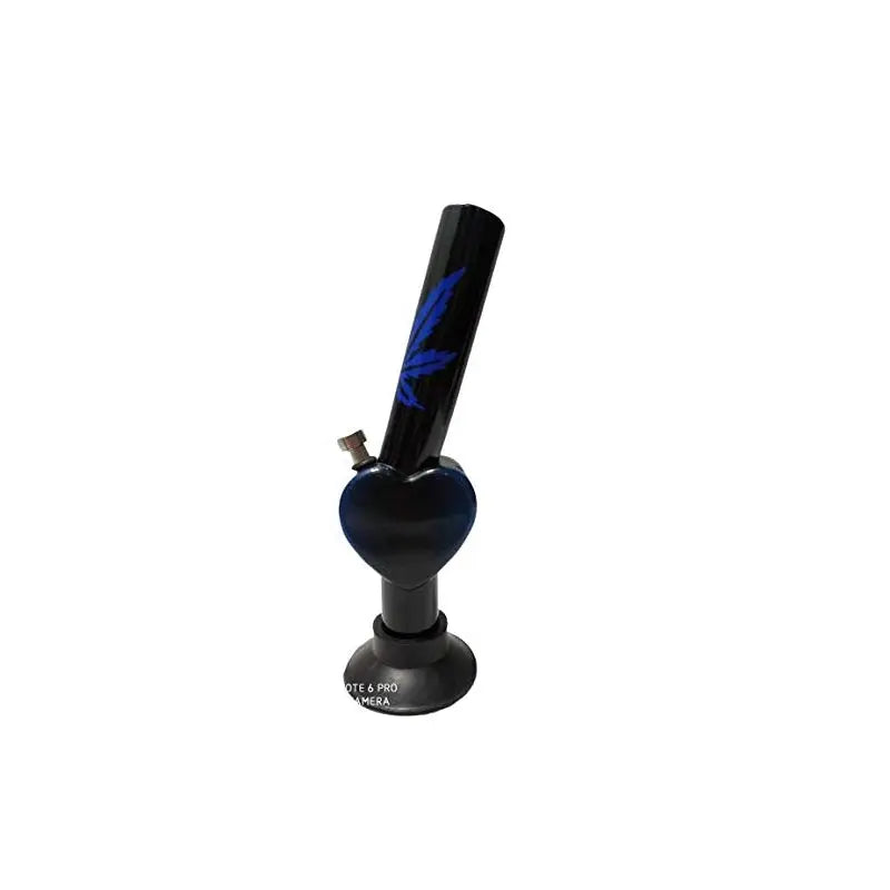 Moksha 12" Heart Shape Acrylic Smoking Bong/Hookah (30cm) Moksha Bongs