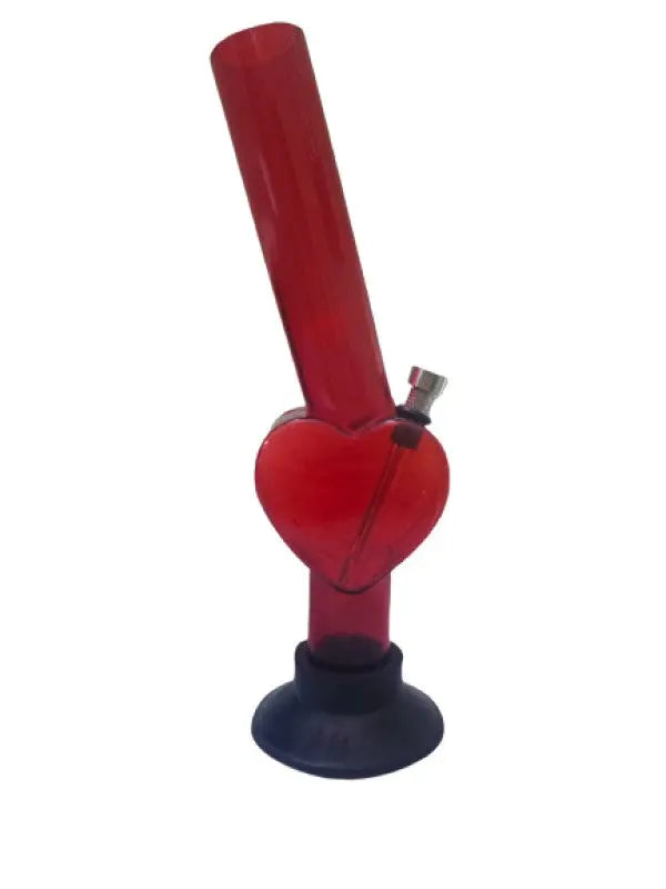 Moksha heart-shaped acrylic bong