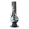 Moksha leaf print acrylic bong