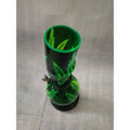 Moksha 12 inch acrylic bong with leaf print