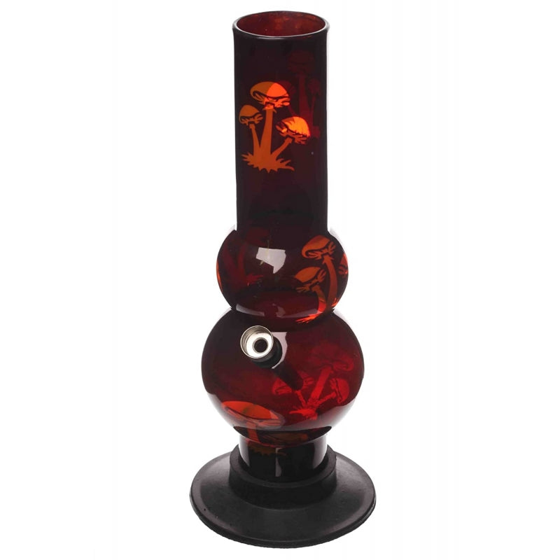 12 inch acrylic mushroom bong
Orange acrylic waterpipe hookah
Fun print smoking bong 30cm
Moksha double bulb bong design