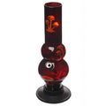 Moksha acrylic bong with mushroom print
Double bulb water bong orange