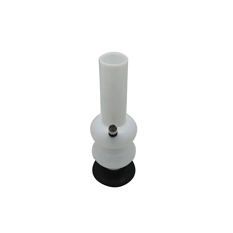 Opaque white acrylic bong
12 inch Moksha water pipe
Moksha acrylic hookah pipe