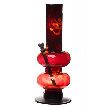 Moksha red black acrylic bong
Double bubble Om print bong
12 inch smoking waterpipe