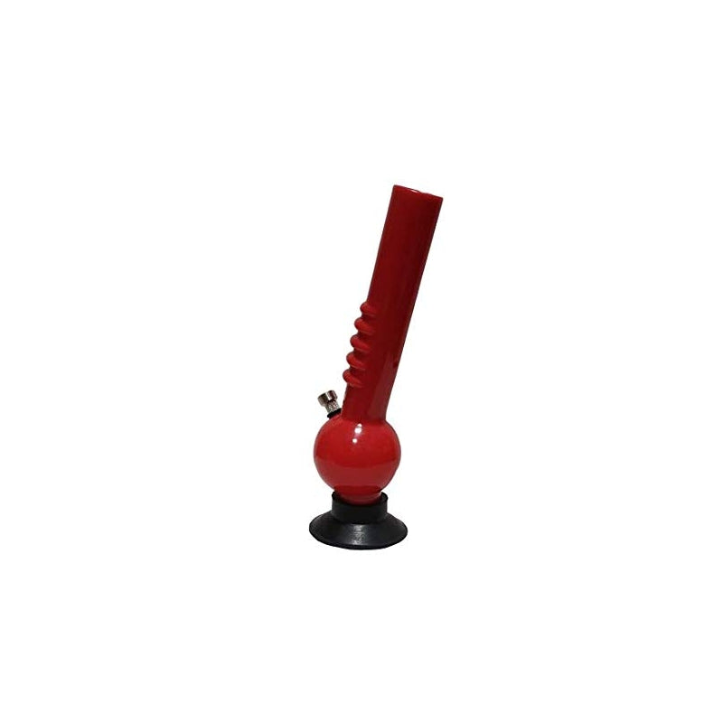 Moksha Red Gripper Acrylic Bong
12 Inch Single Bulb Bong