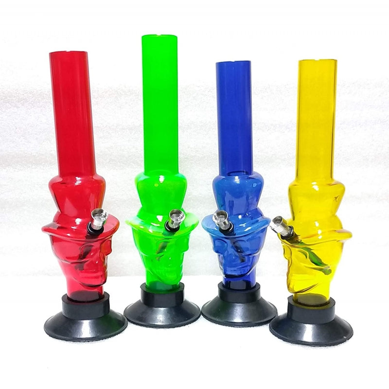 Skull Face Acrylic Bong
12 Inch Moksha Smoking Bong
Skull Shape Waterpipe India
Moksha Acrylic Bong for Tobacco
