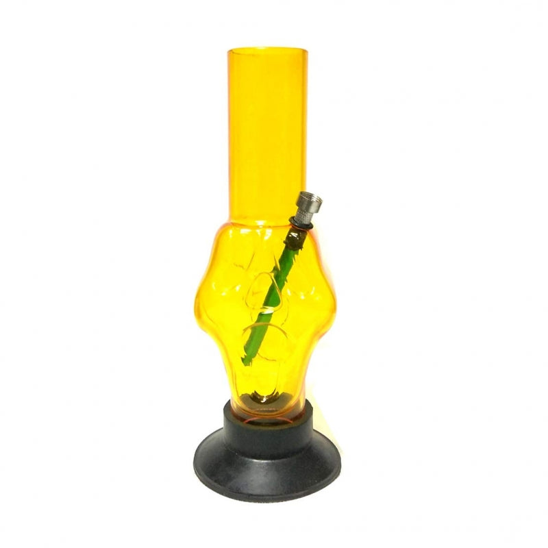 Moksha skull face acrylic bong
12 inch yellow waterpipe bong