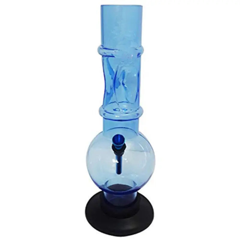 moksha 12 inch transparent sky blue acrylic ice bong