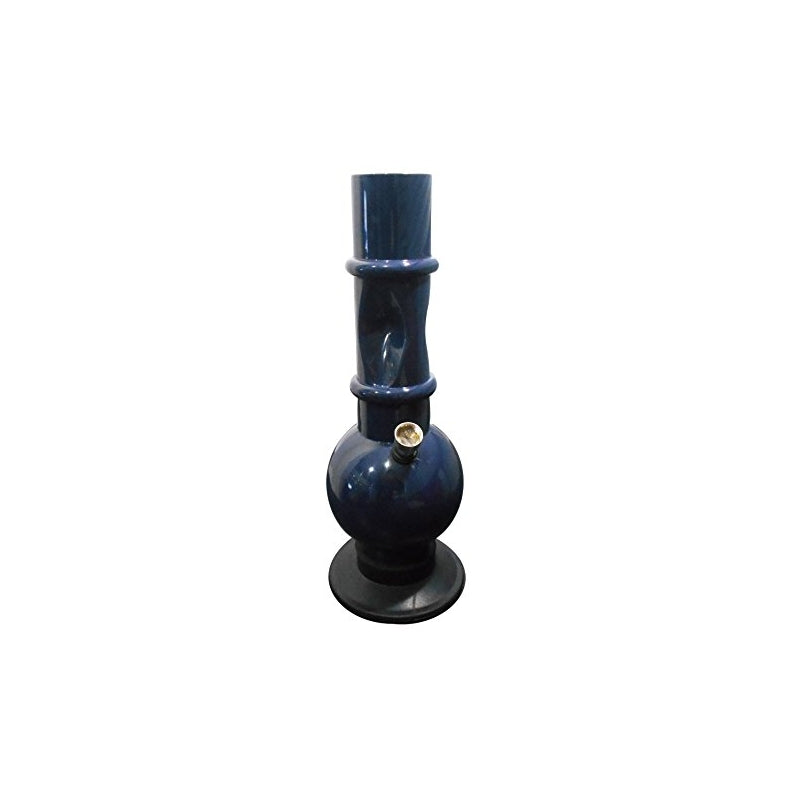 Moksha 12 inch tall acrylic waterpipe ice bong(opaque black, 30cm)
