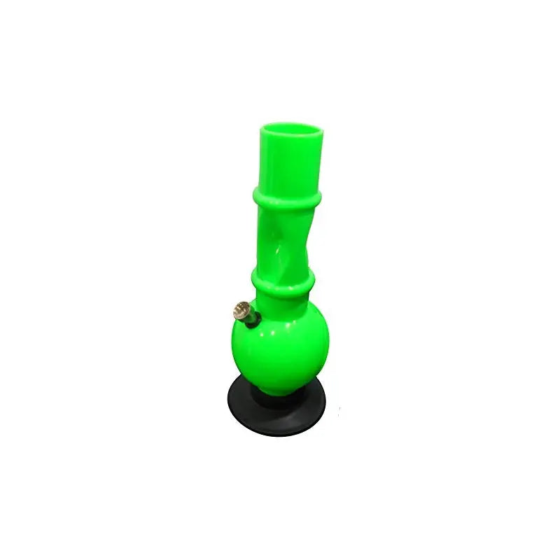 moksha 12 inch opaque green acrylic bong side view