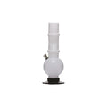 moksha 12 inch opaque white acrylic bong front view