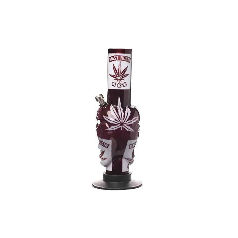 Moksha alien face acrylic bong