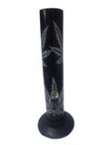 Moksha 12 inch acrylic ice bong
Leaf printed white and black bong