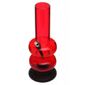 Moksha double bubble acrylic bong
Transparent red 30cm bong