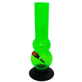 Moksha 12 inch green acrylic bong
Double bulb water pipe
Transparent green smoking bong
