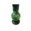 12 inch green leaf print bong
