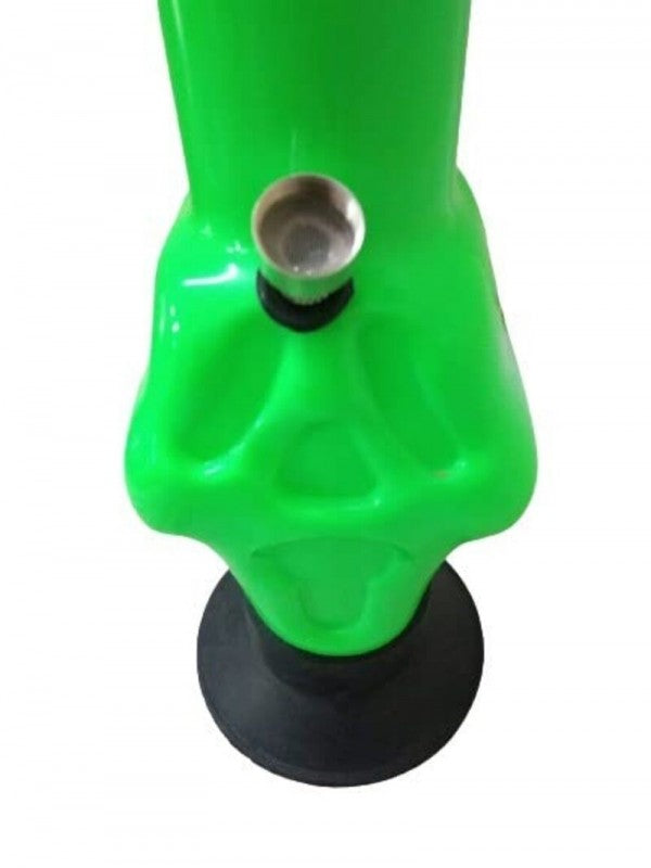 Opaque acrylic skull bong