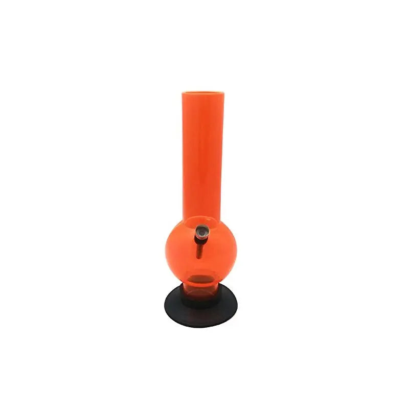 Moksha 12 inch acrylic bong
Transparent orange water pipe
Single bulb acrylic smoking bong