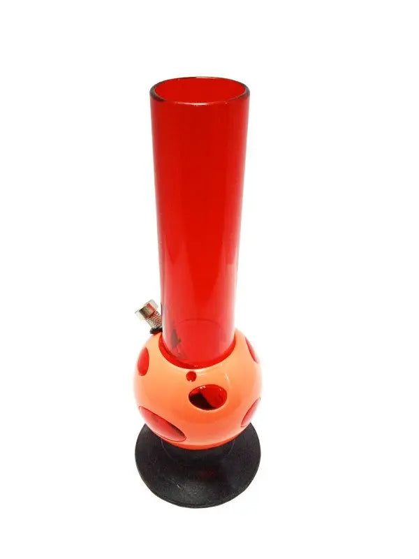 transparent red waterpipe