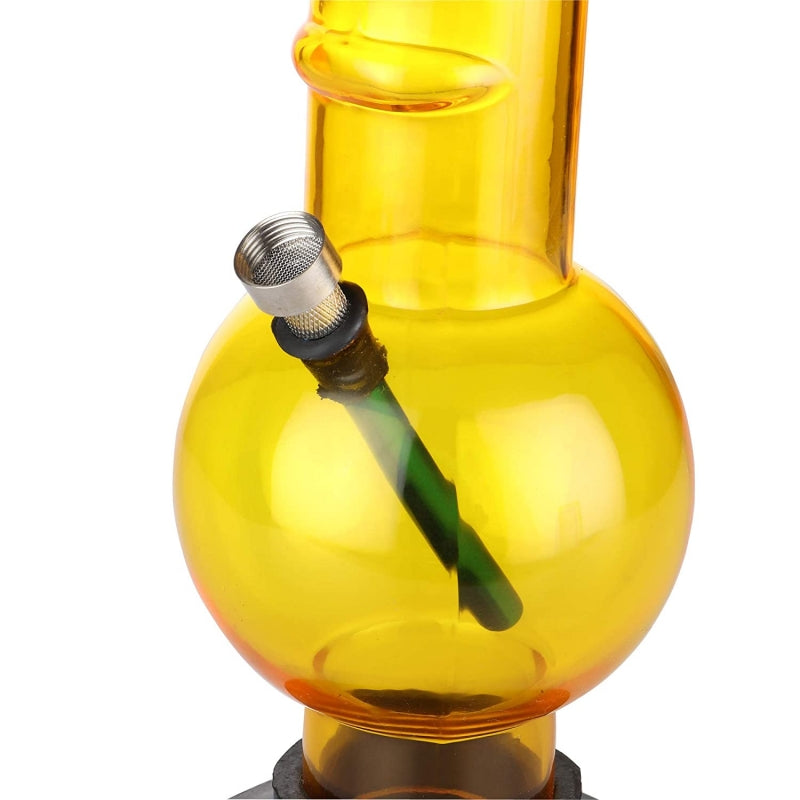 Smoking bong with grip handle