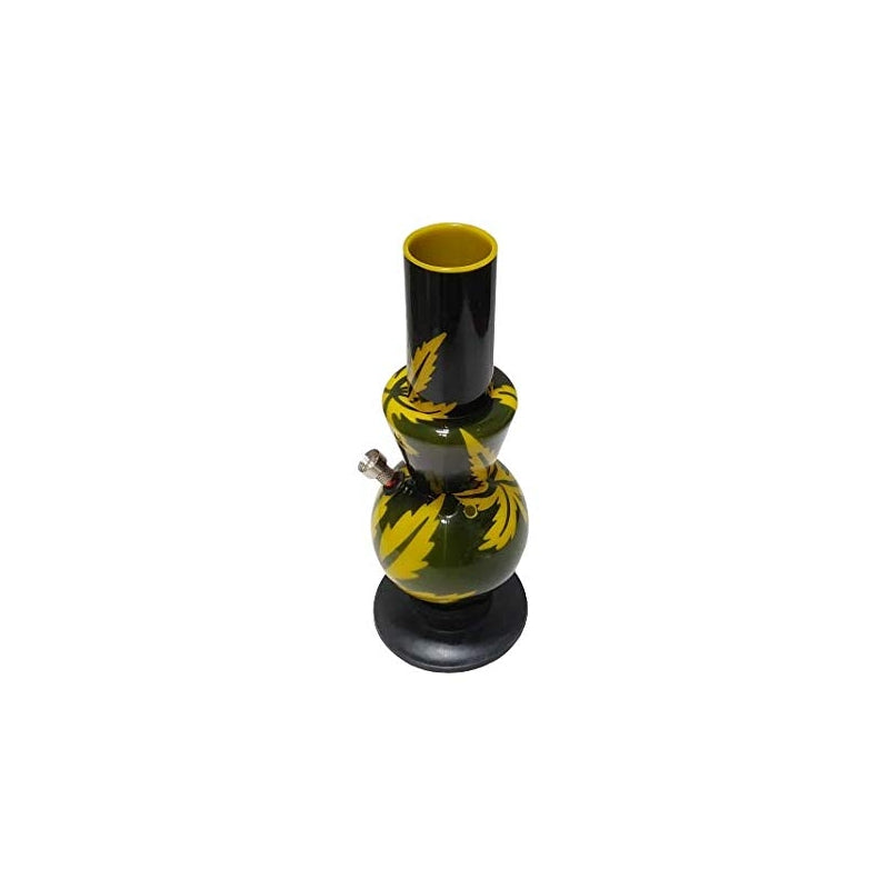Moksha 12'' tall acrylic ice water bong (opaque yellow)