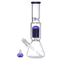 Moksha 14 inch 9 arm tree percolator glass ice bong pipe hookah (35cm, blue) Moksha Bongs