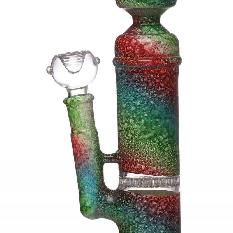 Moksha 14-inch glass honeycomb water ice bong (35cm)