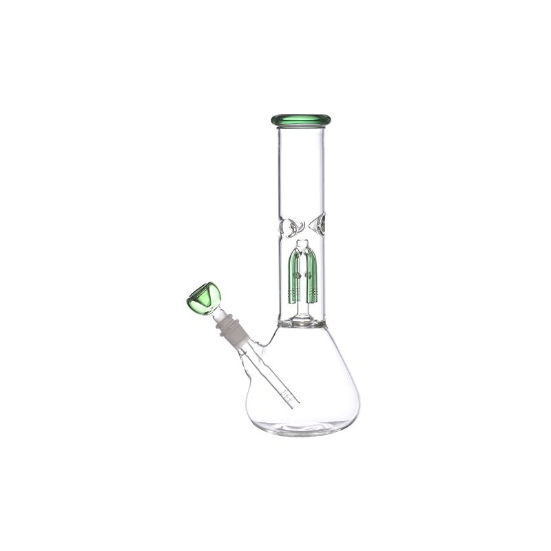 Moksha 14 inch green glass tree percolator bong