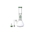 Glass oval bulb ice bong with shooter