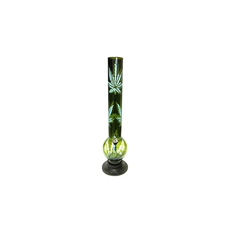 side angle of 40cm clear acrylic bong