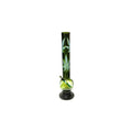 full body image of transparent leaf bong