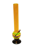flat base single bulb bong full profile