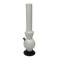 moksha 16 inch opaque white acrylic ice bong side view
