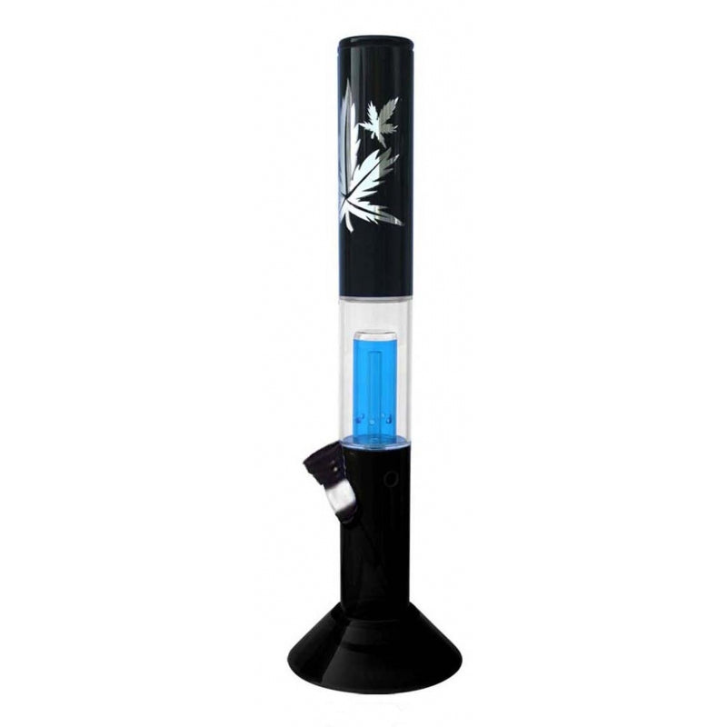 Cylinder shaped acrylic bong with percolator