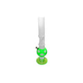 Moksha 16 inch milky white double acrylic ice bong front view