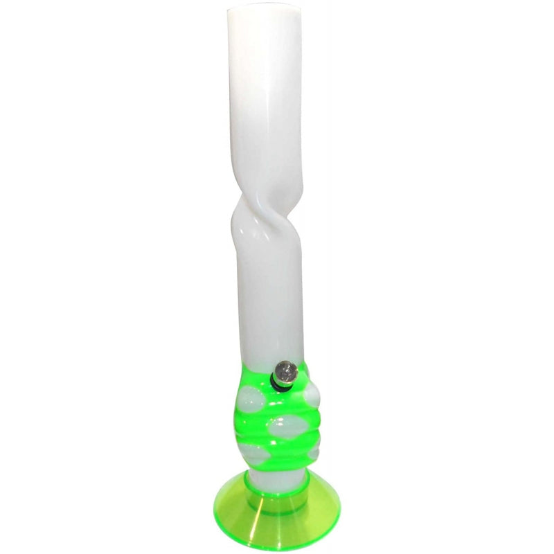 Moksha 16 inch tall thumb up acrylic ice waterpipe bong tube diameter 5cm