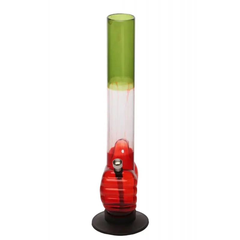 side profile of thumb grip bong with 5cm wide tube