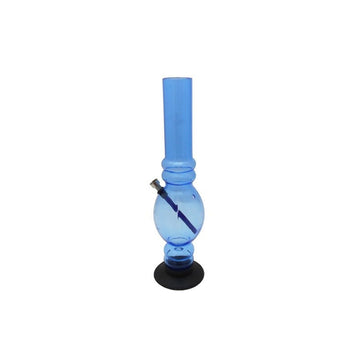 Moksha 16" Transparent Sky Blue Large Egg-Shaped Acrylic Waterpipe Bong