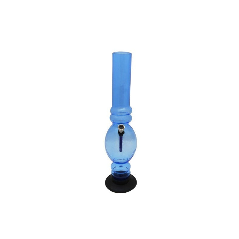 Moksha 16" Transparent Sky Blue Large Egg-Shaped Acrylic Waterpipe Bong