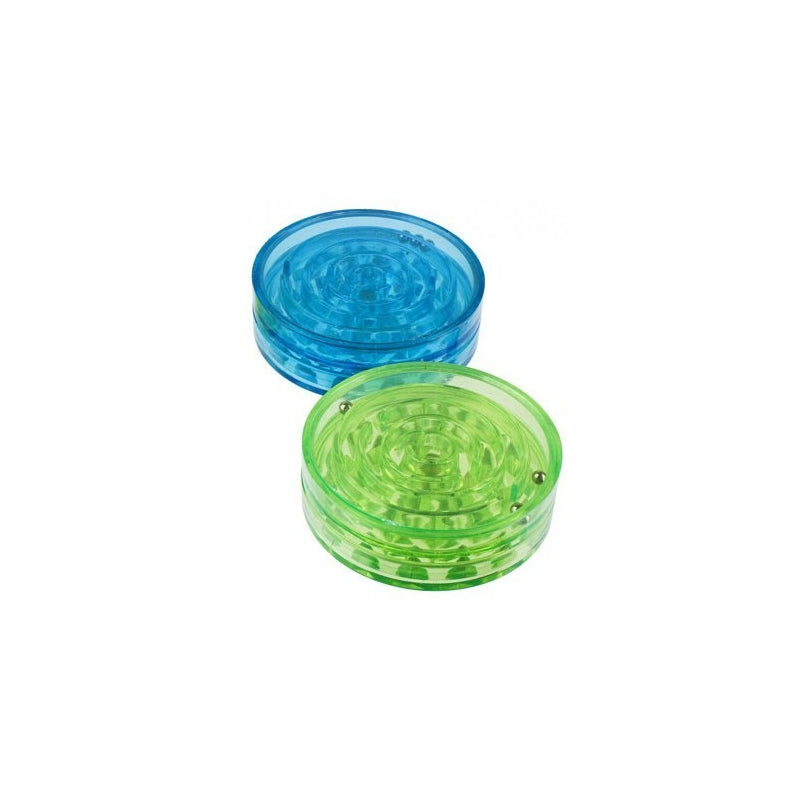 Moksha 2" acrylic herb grinder with shark teeth